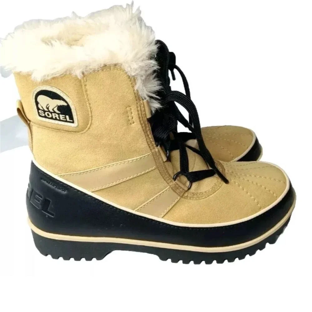 Sorel  Tivoli II Curry Tan Winter Boots Waterproof Women's Size 6